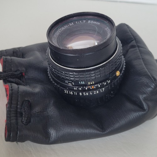 Asahi Pentax M SMC 50mm f/1.7 Standard K Mount Lens Japan Vintage w/ Filter - Picture 12 of 22