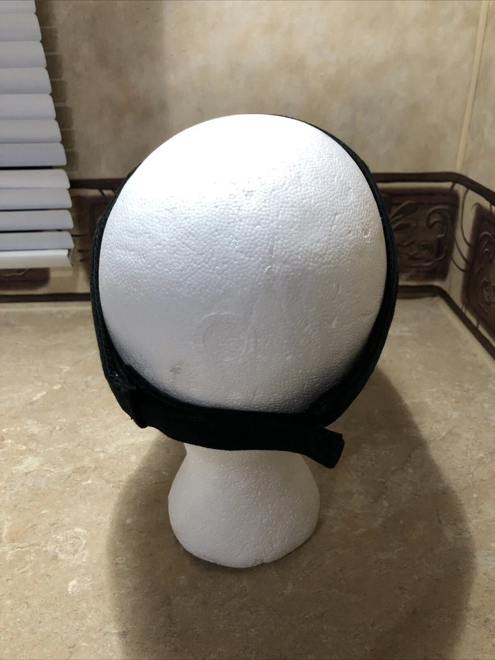 Visera ajustable clásica de golf Starburst Junior negra bordada 100 % algodón Foto 3 de 4