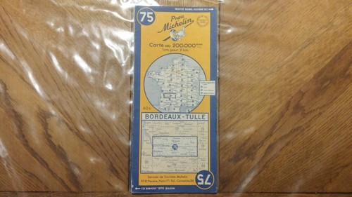 Cartolina Michelin Antica Bordeaux - Tulle N° 75 1949 IN Molto Bon Stato