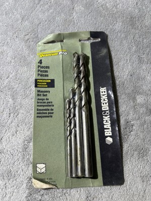 Black and Decker Masonry Drill Bit Set Of 4 Quantum Pro New Unopened Old Stock