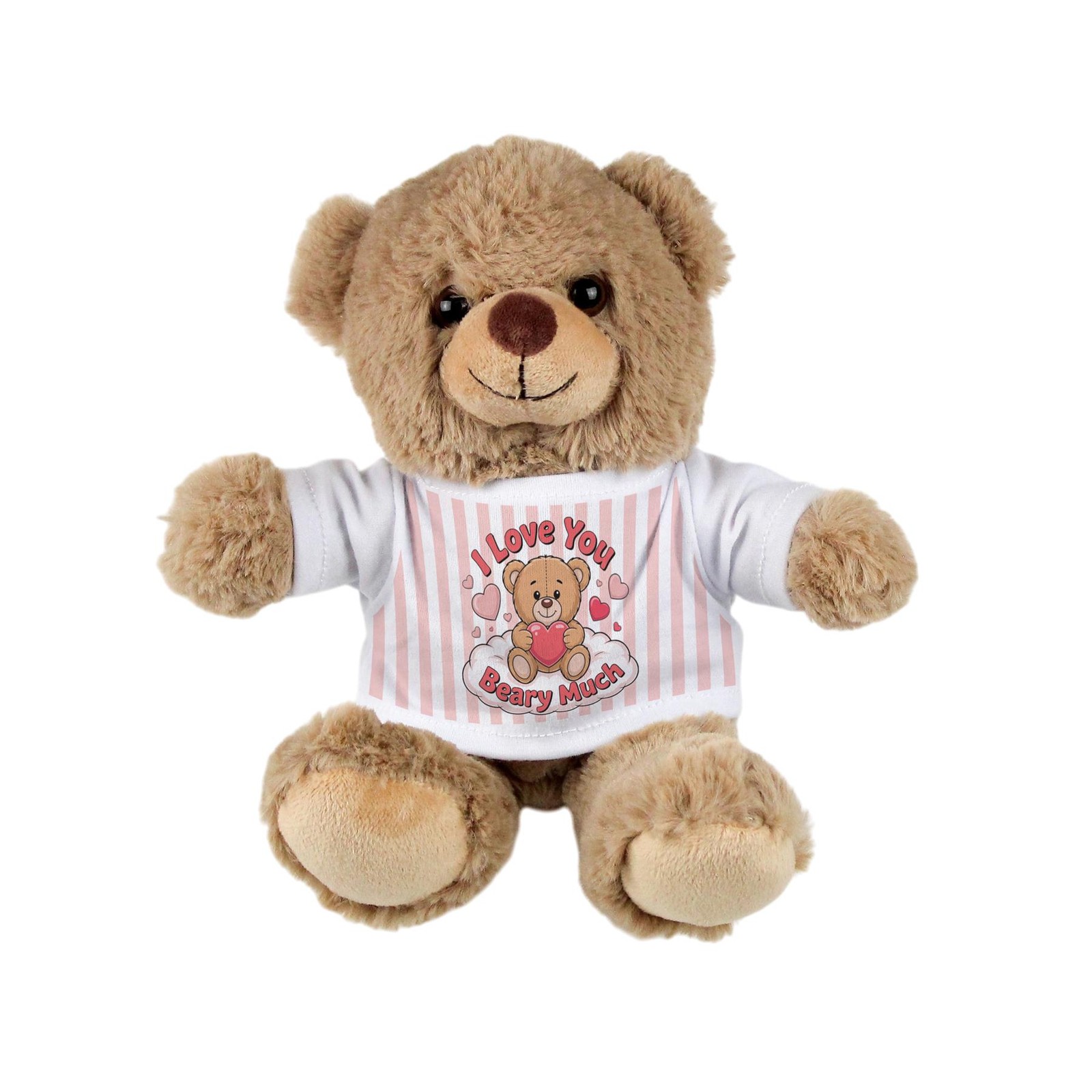 Love You Beary Much - Light Brown Teddy Bear Valentines Day Couples Gift