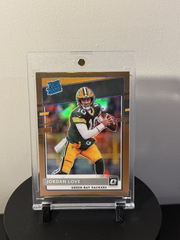 2020 DONRUSS OPTIC JORDAN LOVE BRONZE PRIZM HOLO RATED ROOKIE PACKERS RC #154