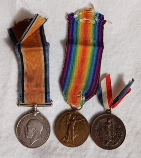 Australian WW1 medal pair. 3Bn AIF. Plus scarce named Lakemba medal. 4 Pnr. WIA