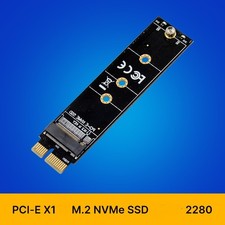 PCI-E X1 to M.2 NVMe SSD 2280 Expansion Card Desktop PC PCIe x1/x4/x8/x16