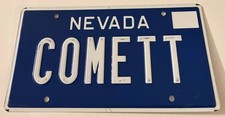 COMETT Vanity License Plate Music TV Mercury 1962 1963 1964 1965 1966 1967 1968