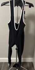 NWT Rapha Black w/White Stripes 3/4 Bib Short...