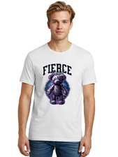 Fierce-bound Mens Graphic Tee100 Cottoncasual Summer Wear