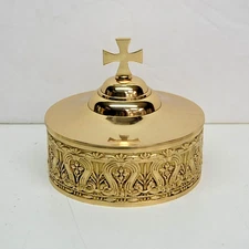 LIGHTLY USED CHURCH MONSTRANCE LUNA / HOST/ CUSTODIAL / COMMUNION BOX  Q#423