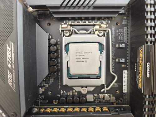 Lot ASUS ROG Strix Z490-I + Intel I9-10850K + carte mère 64 Go CPU RAM - Photo 2/6