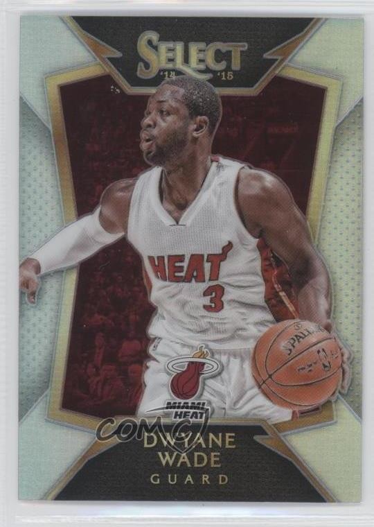 2014-15 Panini Select Concourse Silver Prizm Dwyane Wade #2 HOF d4v