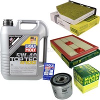 Mann Inspektionspaket 5L Liqui Moly Top Tec 4100 5W-40 FüR Audi Q3 1.4 TSI A3