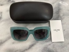 authentic Celine sunglasses- blue/green  comes with a generic glass case 
