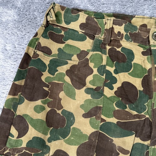 Vintage Ranger Hose Herren L Froschfell Camouflage 70er Jagd USA Gr. 38x30 Distressed - Bild 3 von 17
