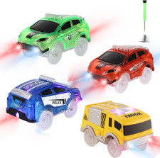 Tracks Cars Only Replacement, Flex Track Race Cars for Magic Tracks Glow in the