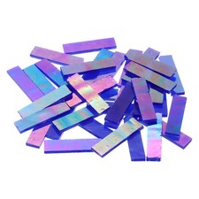 Stained Glass Strip, Iridescent Sapphire Blue Mosaic Tiles 200g/7.05 oz