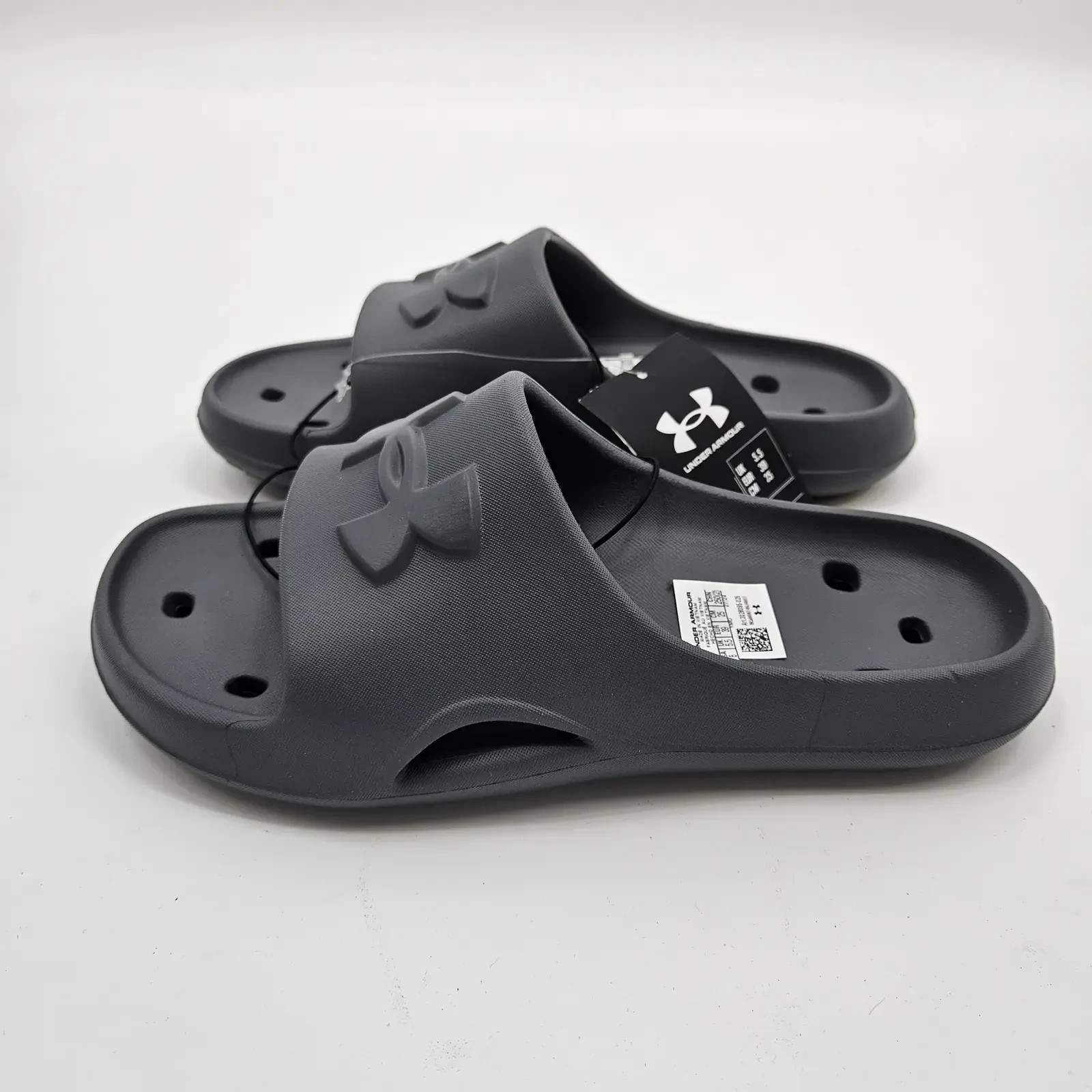 Under Armour Locker V Womens Sliders UK 5.5 EU 39 Grey Pool Shower Sandals