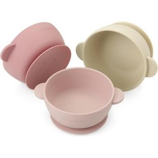 3 Pack Baby Bowls with Suction Stay Put Silicone Food Bowl for Babies