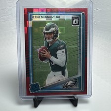 2025 Donruss #325 Kyle McCord Optic Rated Rookies Preview Red Pandora