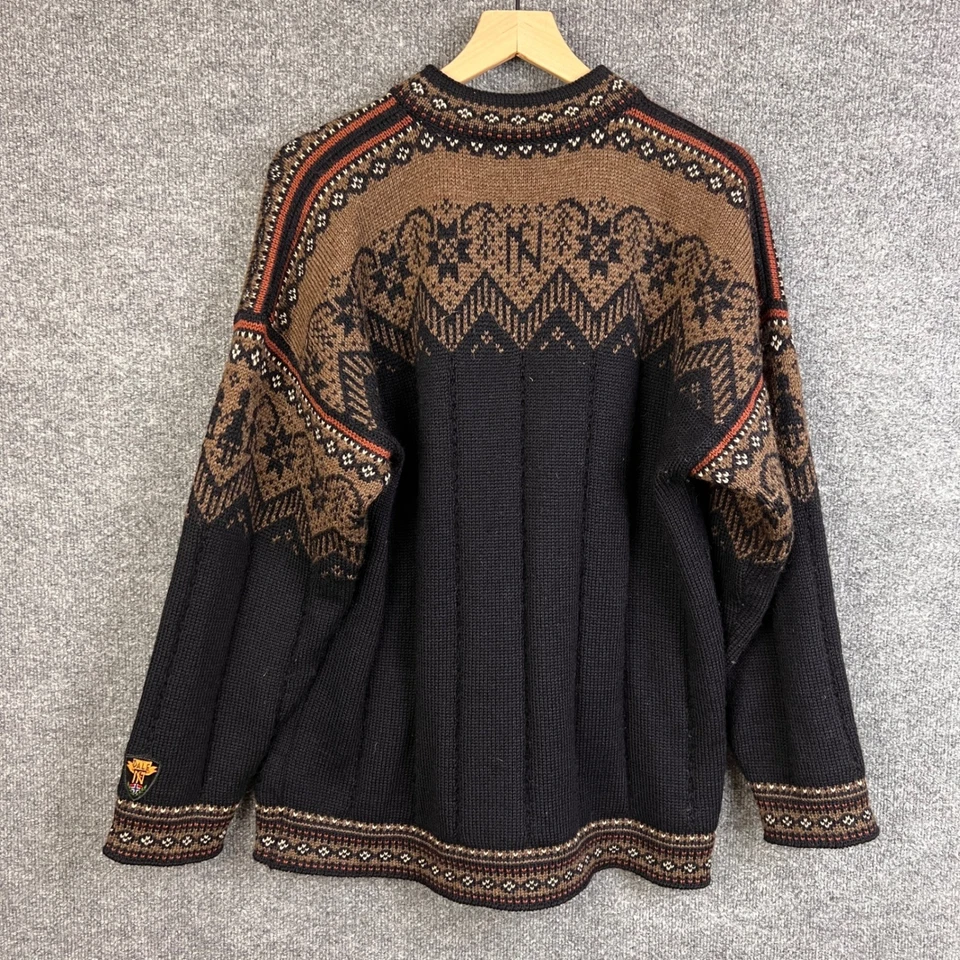 Suéter Pullover Grande Para Hombres Dale Of Norway Andrioff Mausen Lana Tejido Media Cremallera Foto 2 de 4