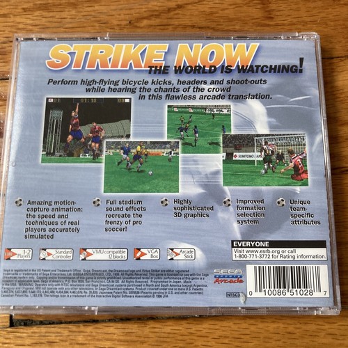Virtua Striker 2 (Sega Dreamcast, 2000) Complete W/ Manual CIB GAME CD - Picture 3 of 6