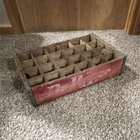 Dr Pepper Vintage Wooden Bottle Carrier Crate w/ Dividers Soda Advertising