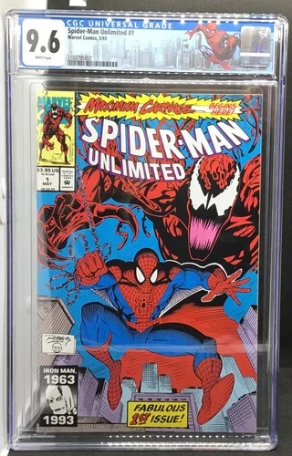 (14 Issues) #Spiderman "Maximum Carnage" #1 thru #14 Lot CGC Grade 9.2 thru 9.8