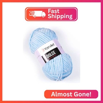 Yarn Art Dolce Yarn 100% MicroPolyester Velvet Blanket Amigurumi Super Bulky :6 