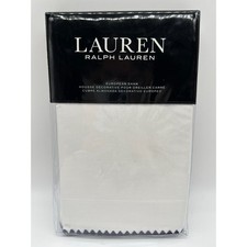 Lauren Ralph Lauren Alix Floral Embroidered White Cotton Euro Pillow Sham 170