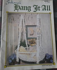 Juliano s Hang It All,1976,11 Macrame Patterns,Book 3. Free Shipping