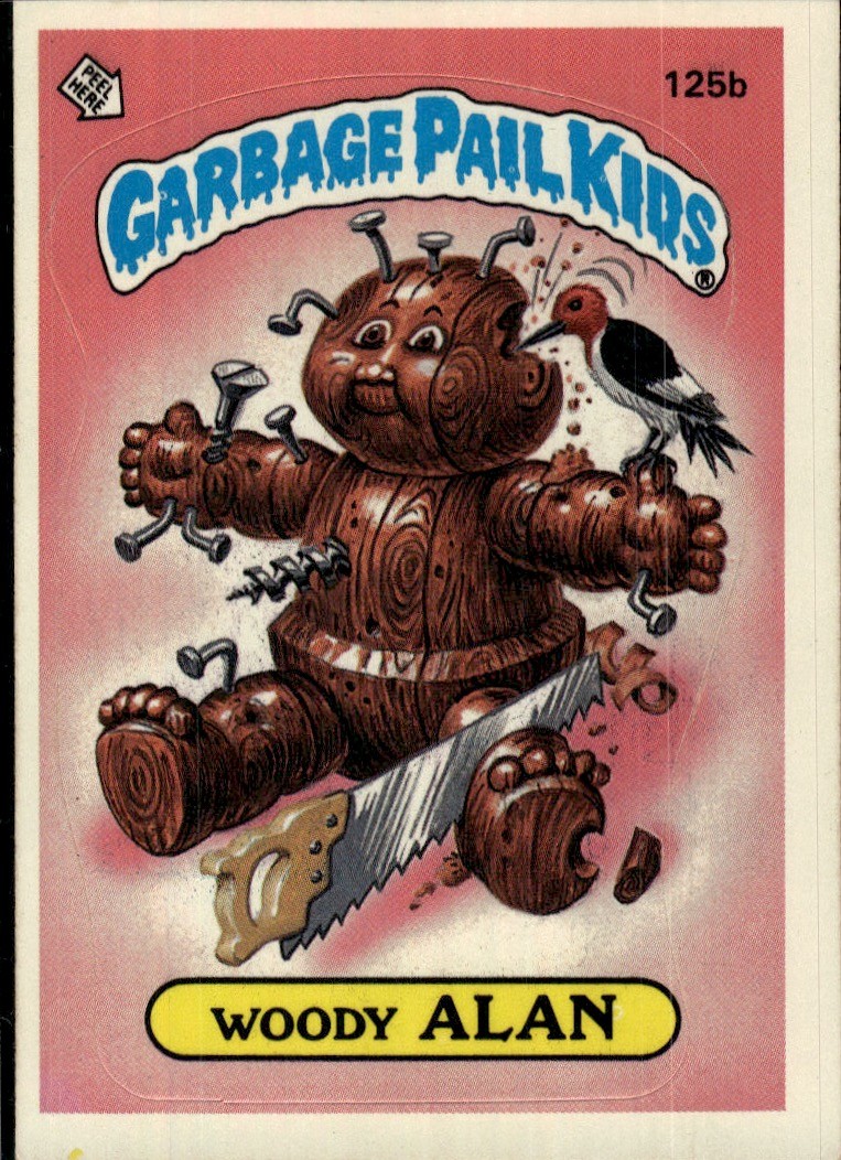 1986 Topps Garbage Pail Kids Series 4 #125b Woody Alan