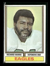 1974 Topps #216 Richard Harris Philadelphia Eagles