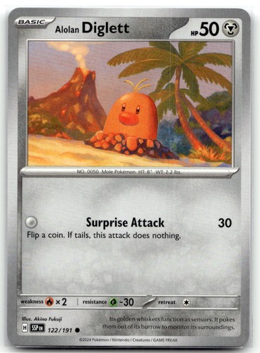 Alolan Diglett 122/191 Surging Sparks