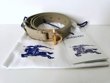 BURBERRY CINTURA ROCKING HORSE PELLE BEIGE M NUOVA