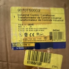 Square D Industrial Control Transformer 0.5 kVA 240/480V to 120V Panel Mount