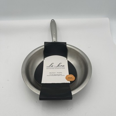 LA SERA Tri-Ply Stainless Steel 8  skillet Induction Ready Fine Cookware