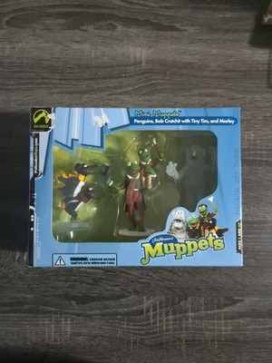 Palisades Mini Muppets Set 3  Penguins Bob Cratchit Tiny Tim and Marley