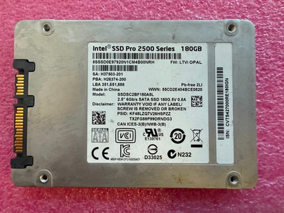 #ad Intel SSD Pro 2500 Series 180GB 2.5quot; SATA 6Gb s SSDSC2BF180A5L 00JT001 $22.00
