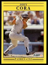 1991 Fleer Joey Cora San Diego Padres #527