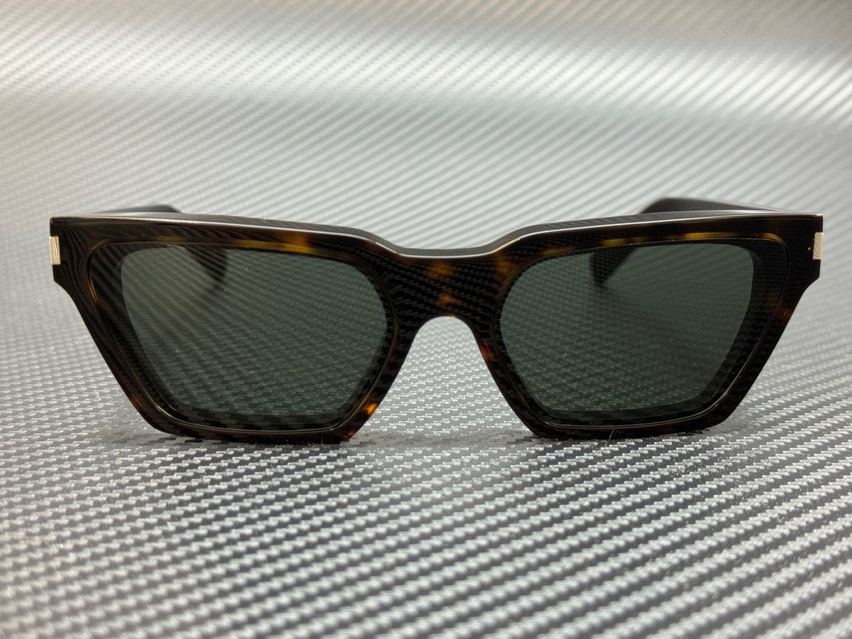 Saint Laurent SL633CALISTA 002 Rectangle Sunglasses - Havana / Grey SAINT LAURENT SL 633 CALISTA 002 Havana Brown Medium 57 mm  main image 4