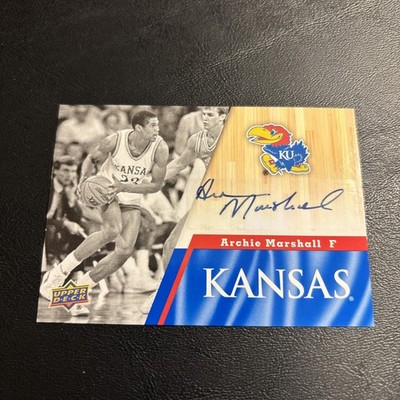 2013 Upper Deck Archie Marshall Auto #42 Kansas Jayhawks 