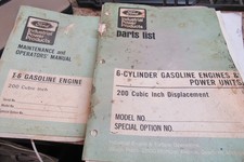 Ford Industrial Power Products I-6 Gasoline Engine 200 Cubic Inch Manual Parts