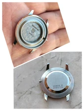 60s UNIVERSAL GENEVE Ref. 28803-2 SPACE AGE Cal. 800 steel watch case watches 31 mm