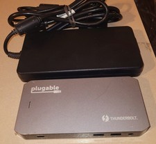Plugable Thunderbolt 3 USB C Docking Station with 96W Charging TBT3-UDC3 W/PSU