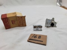 Nos 1960 Ford Fairlane Galaxie Trunk Lock Cover Letter R Chrome Nos C0ab-6443516