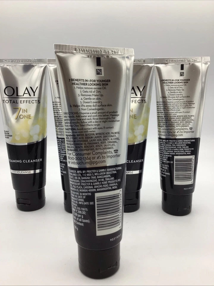 Lote de 2 limpiadores espumosos antienvejecimiento Olay Total Effects 7 en 1 Foto 4 de 4