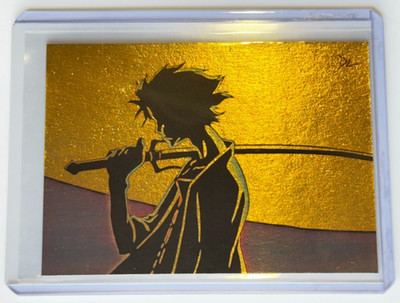 Samurai Champloo Gold Plated Artist Signed ''Anime Classic'' Trading Card 1/1