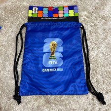 FIFA World Cup 26 Drawstring Backpack Blue Unused