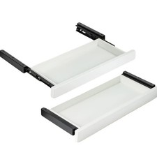 Under Desk Drawer Durable Metal Storage Solution Concealed Design, Desk