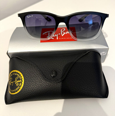 Ray-Ban  Sonnenbrille quadratisch lila/Transparent  Gläser Etui+Box