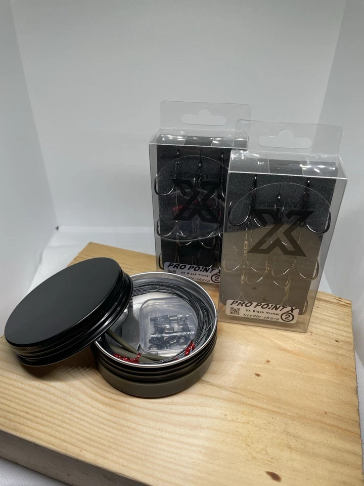 Predator X Titanium Trace Kit 2,4m + Pro Trebles 4 x 50cm Hechtspuren Deadbait